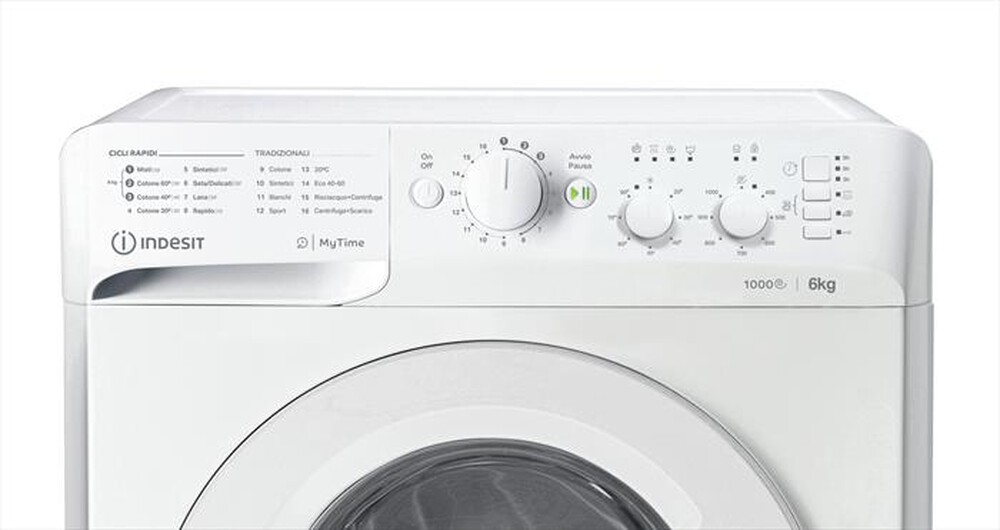 "INDESIT - Lavatrice MTWSC 61053 W IT 6 Kg Classe D"