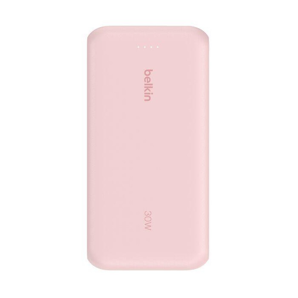 "BELKIN - 20K PD30W INTEGRATED USB-C CABLE POWER BANK - PINK-Rosa"