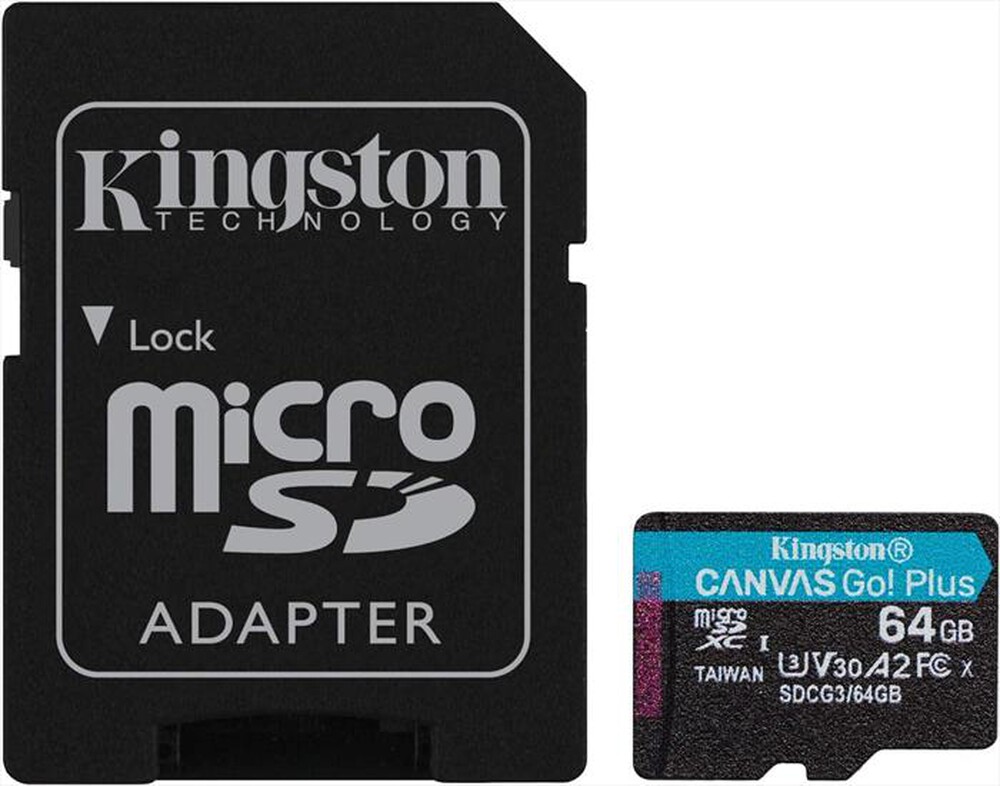 "KINGSTON - Supporto Micro SD 64 GB SDCG364GB-Nero"