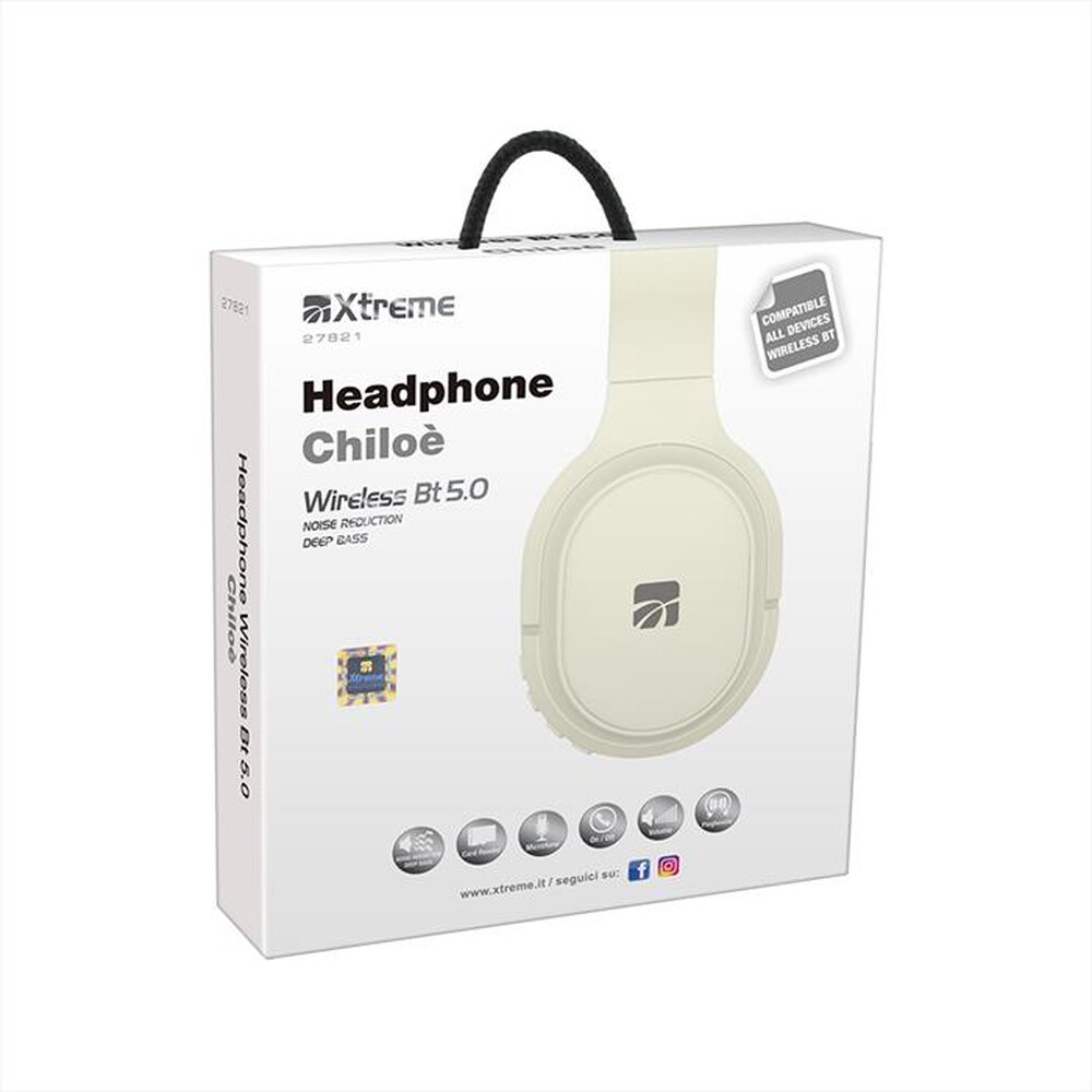 "XTREME - HEADPHONE CHILOE' WIRELESS BT 5.0-BIANCO"