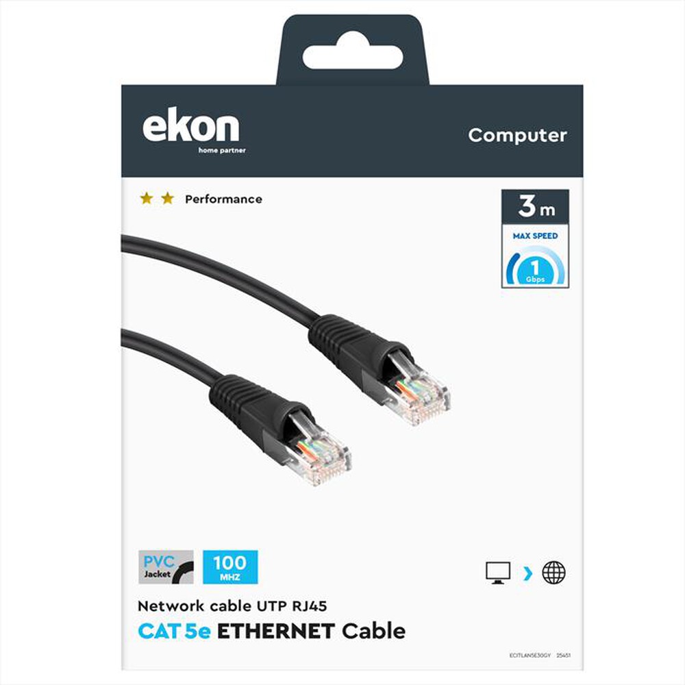 Immagine del prodotto SBS - ECITLAN5E30GY-Nero