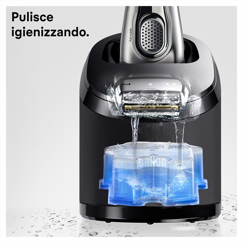 "BRAUN - CLEAN&CHARGE CARTUCCE-Celeste"