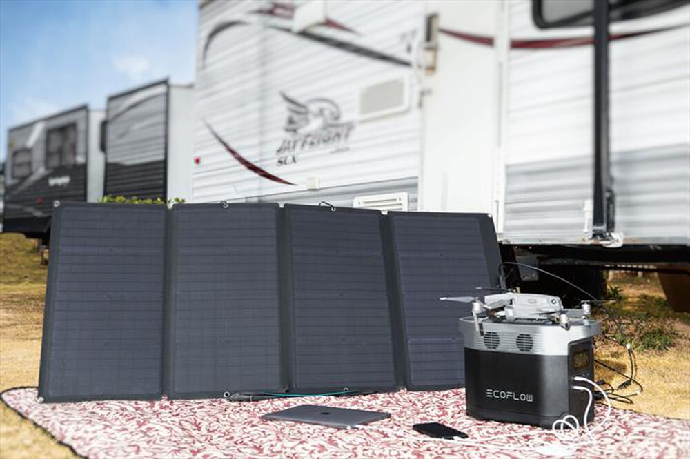 "ECOFLOW - Pannello solare portatile 160W-nero"