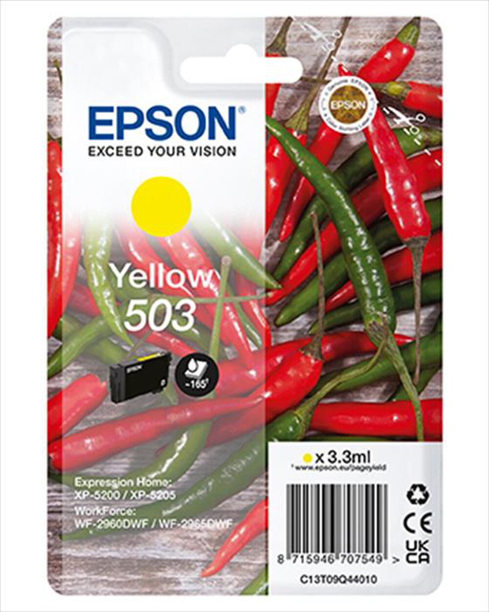 "EPSON - INK SERIE PEPERONCINI GIALLO 503 STD-Giallo"