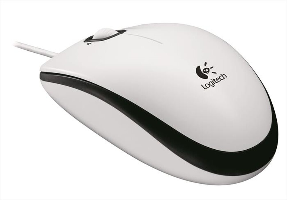 "LOGITECH - Wired Mouse M100-white"