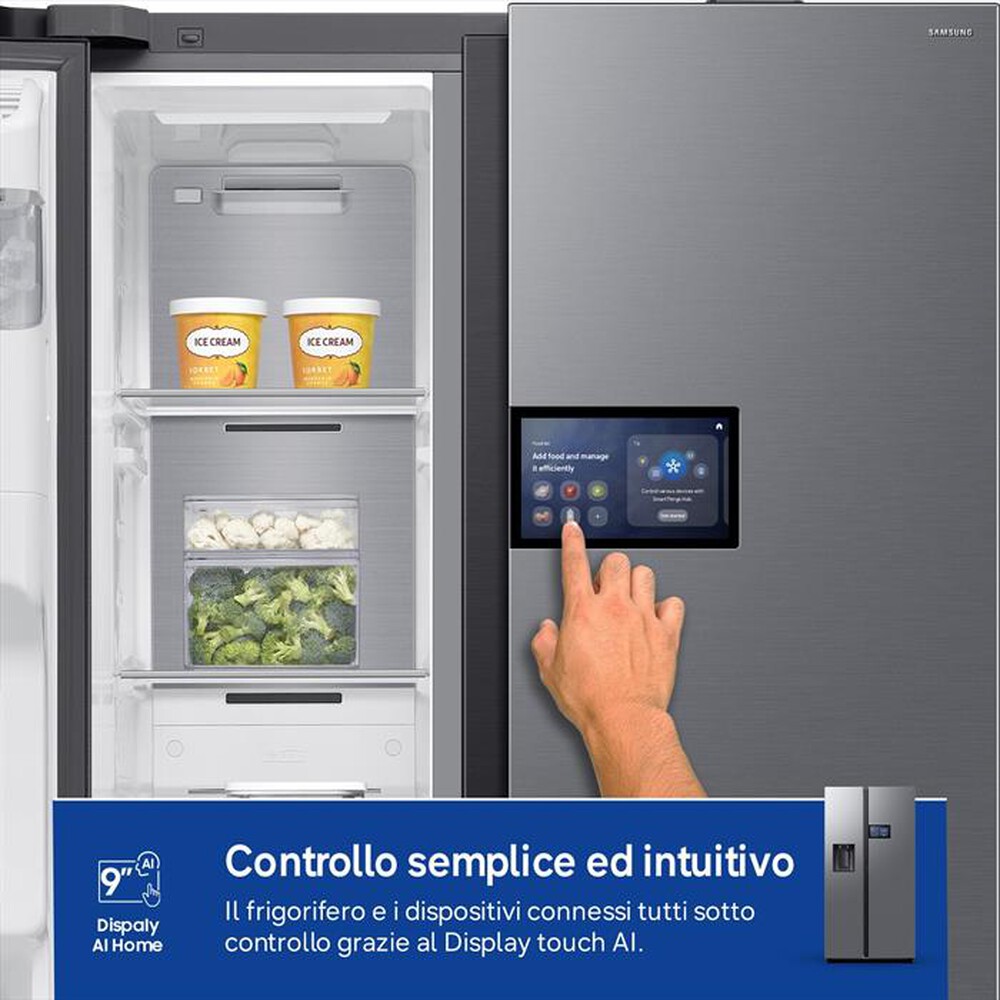 Immagine del prodotto SAMSUNG - Frigorifero side by side RS90F65EDTEF Classe D-Inox