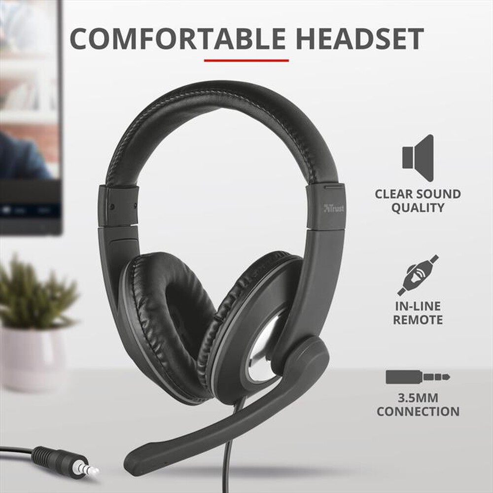 "TRUST - QOBY 4 IN 1 HOME OFFICE BUNDLE IT-Black"
