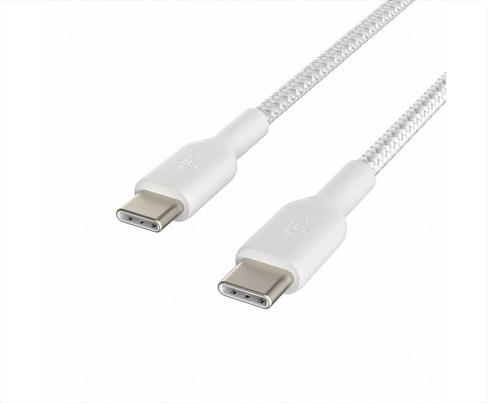 Immagine del prodotto BELKIN - CAVO INTRECCIATO DA USB-C A USB-C 2.0 1M-bianco