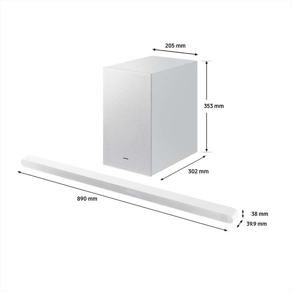 Immagine del prodotto SAMSUNG - Soundbar HW-S701D/ZF 3.1 CANALI 250W 2024-WHITE