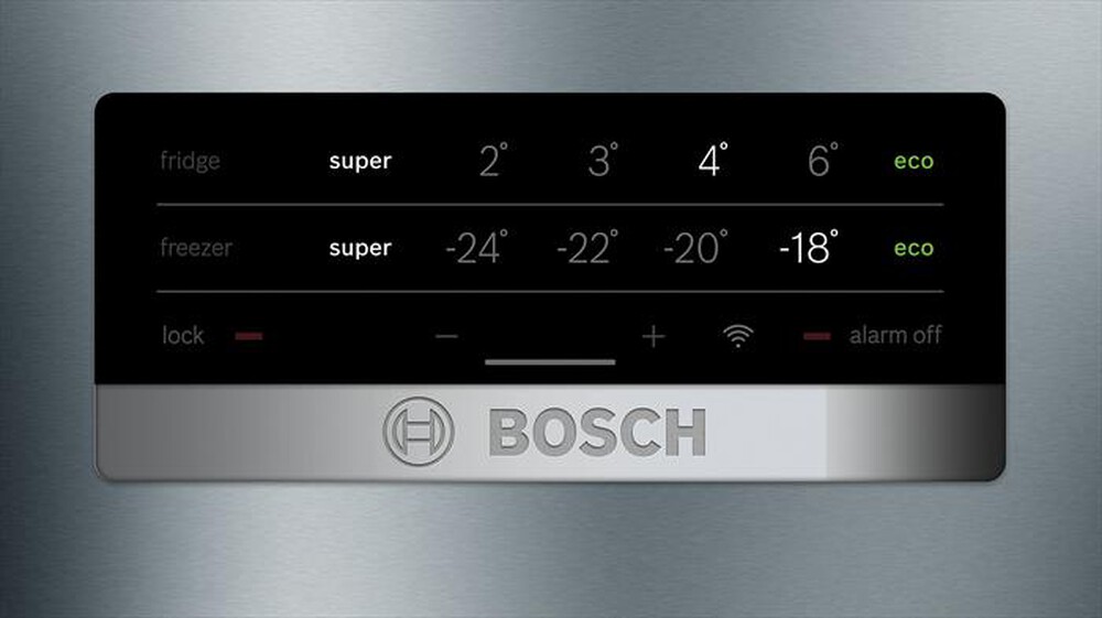 "BOSCH - Frigorifero combinato KGN49XLEA Classe E-Metal look"