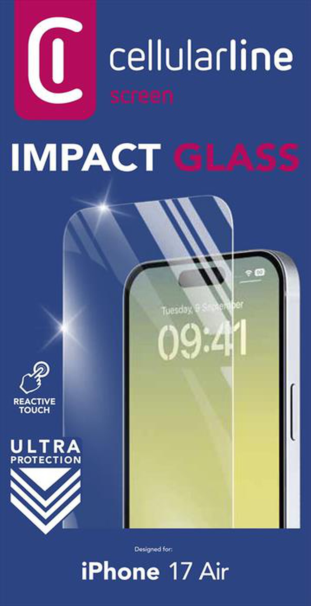 Immagine del prodotto CELLULARLINE - IMPACT GLASS per IPHONE AIR-Trasparente