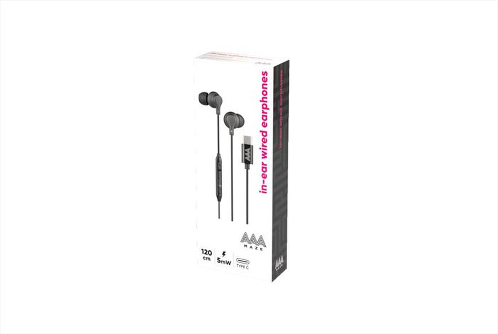 Immagine del prodotto AAAMAZE - AURICOLARI AAAMAZE IN EAR BUD A FILO USB-C-Nero