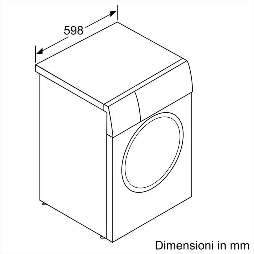 "BOSCH - Lavatrice WGB24400IT 9 Kg Classe A-Bianco"