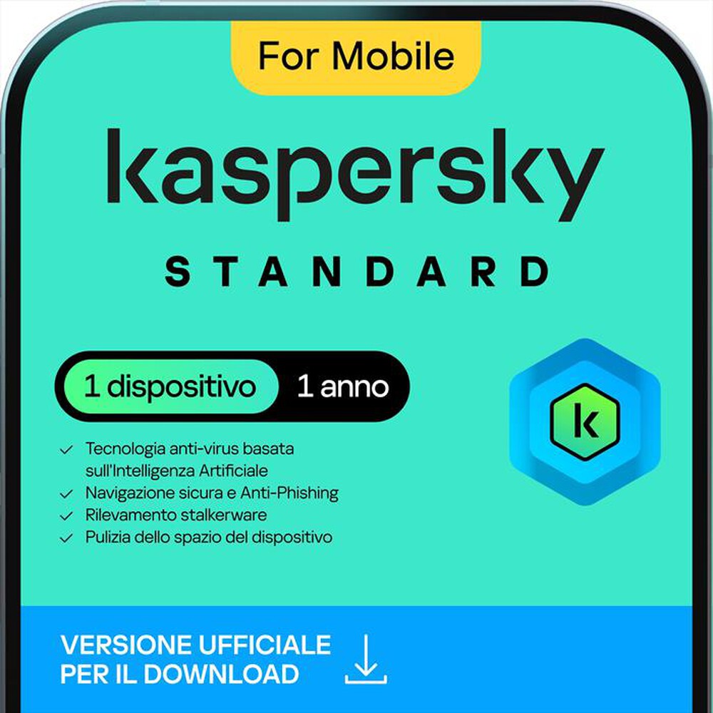 Immagine del prodotto KASPERSKY - Standard Mobile Smartphone Android/iOS 1 disp. 1y