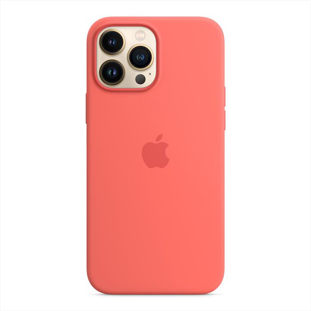 "APPLE - iPhone 13 Pro Max Silicone Case with MagSafe-Pink Pomelo"
