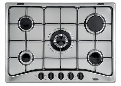 DE LONGHI - Piano cottura a gas YAF 57 ASV 5 fuochi 68cm-Inox,  DE LONGHI - Piano cottura a gas YAF 57 ASV 5 fuochi 68cm-Inox