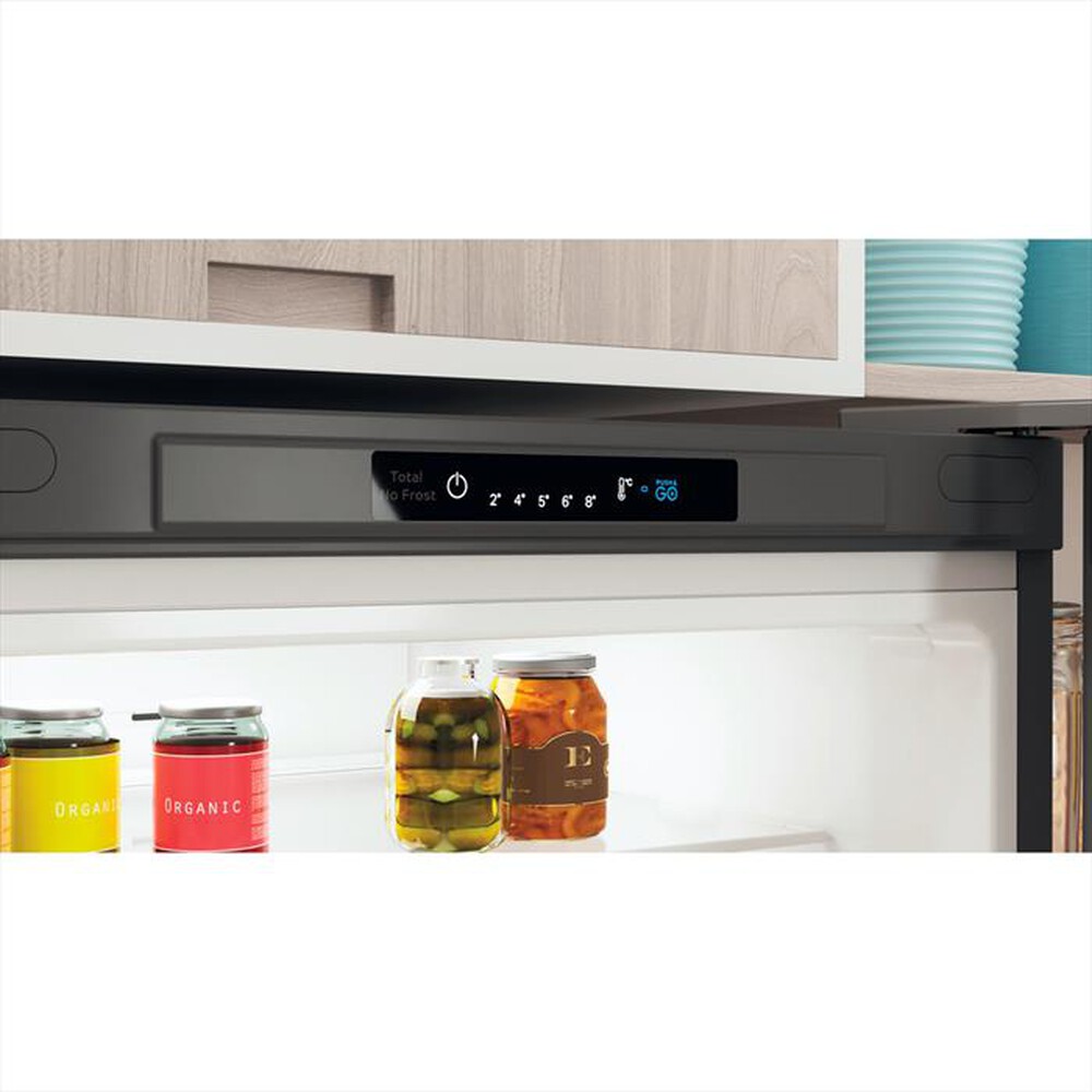 "INDESIT - Frigorifero combinato PUSH&GO INFC9 TI22X Classe E-Stainless steel"