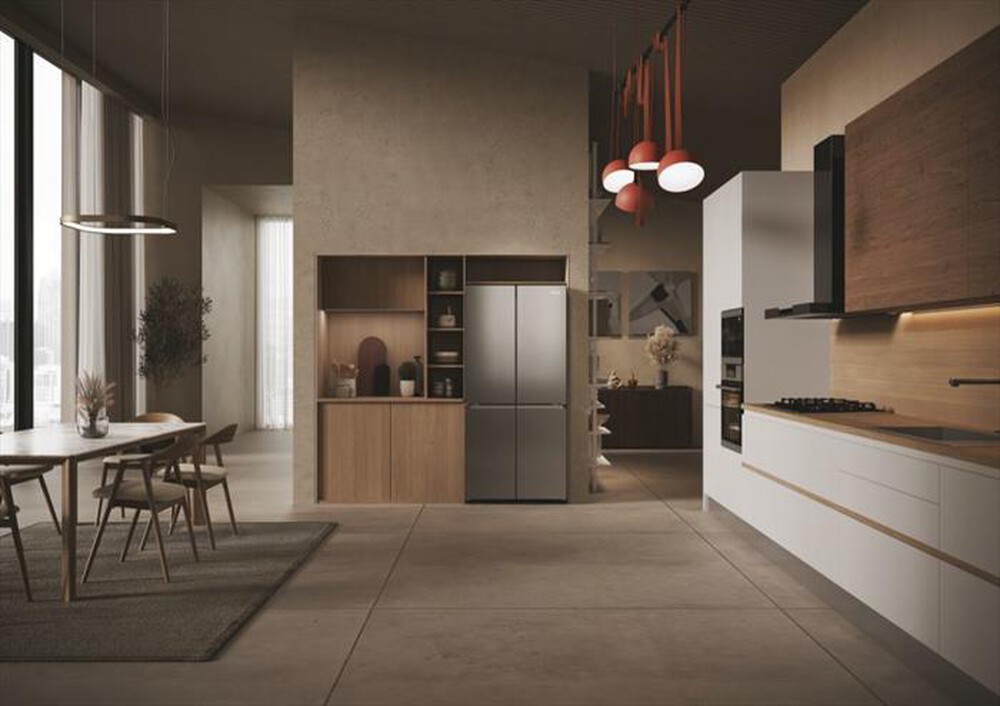 Immagine del prodotto HAIER - Frigorifero 4 porte HCR3818ENMM Classe E 467 lt-Platino, Stainless steel