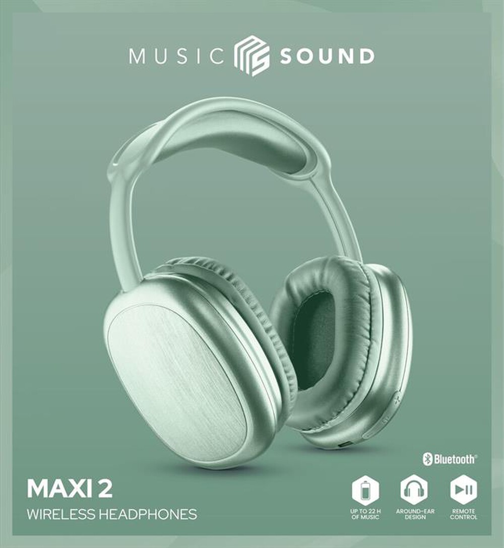 Immagine del prodotto MUSIC SOUND - Cuffie around-ear MAXI2-Verde
