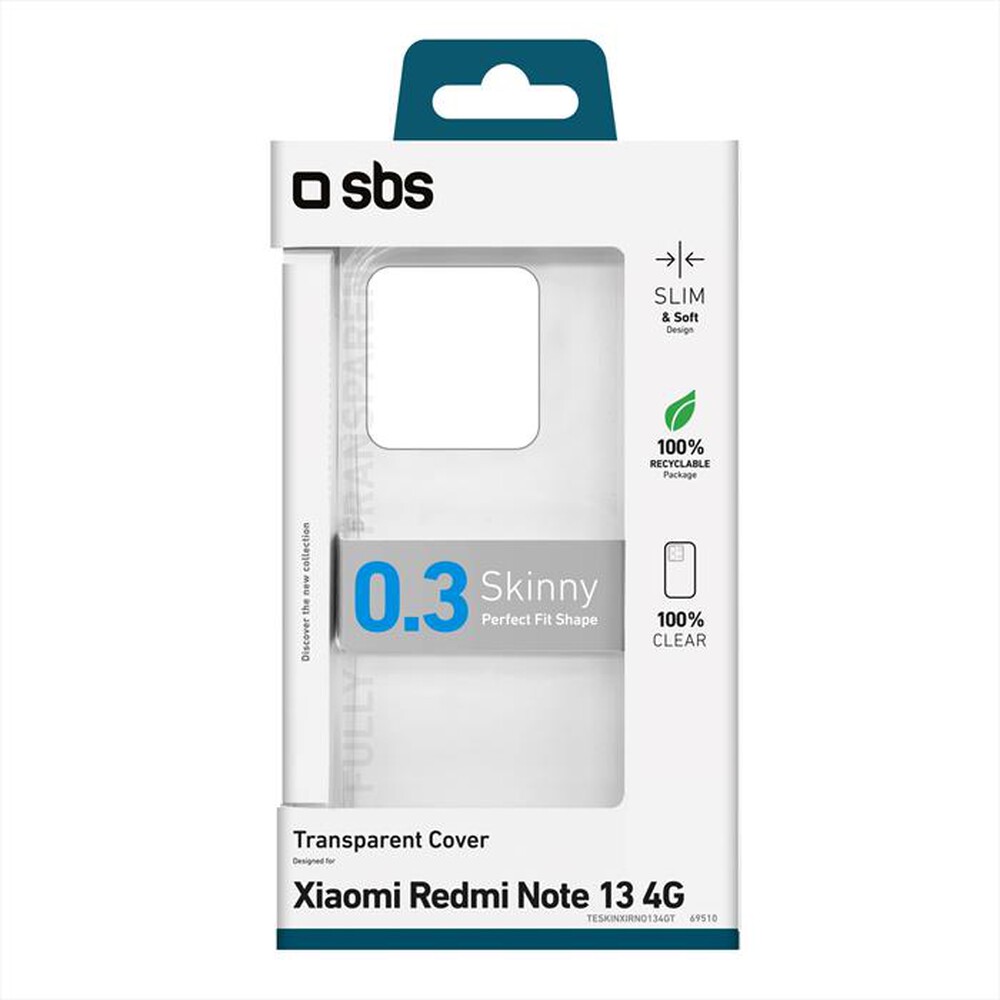 "SBS - Cover Skinny TESKINXIRNO134GT Redmi Note 13 4G-Trasparente"