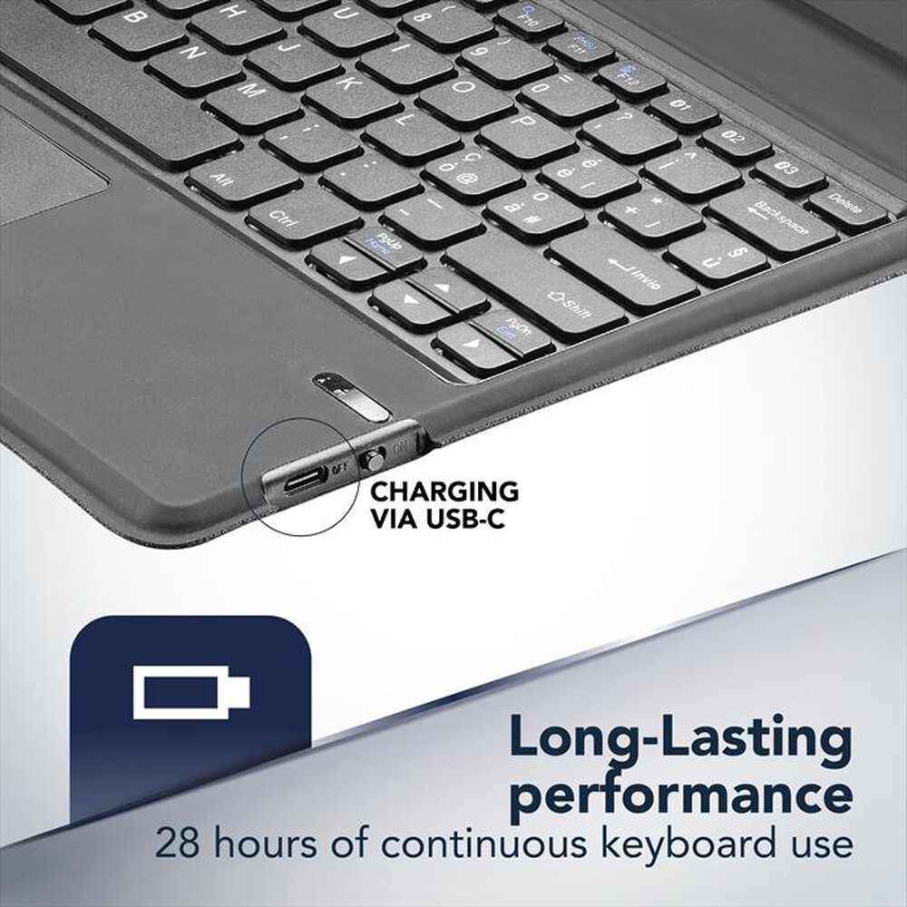 Immagine del prodotto CELLULARLINE - Custodia KEYBOARDCASETABK per tablet fino a 11&rsquo;&rsquo;-Nero