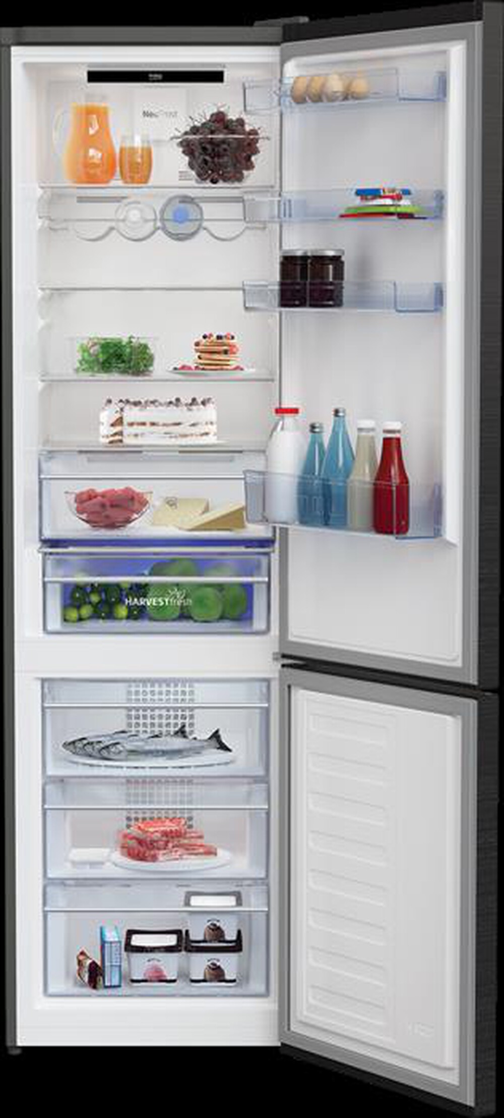 "BEKO - Frigorifero combinato RCNA406E60LZXRN Classe C-Dark Inox"