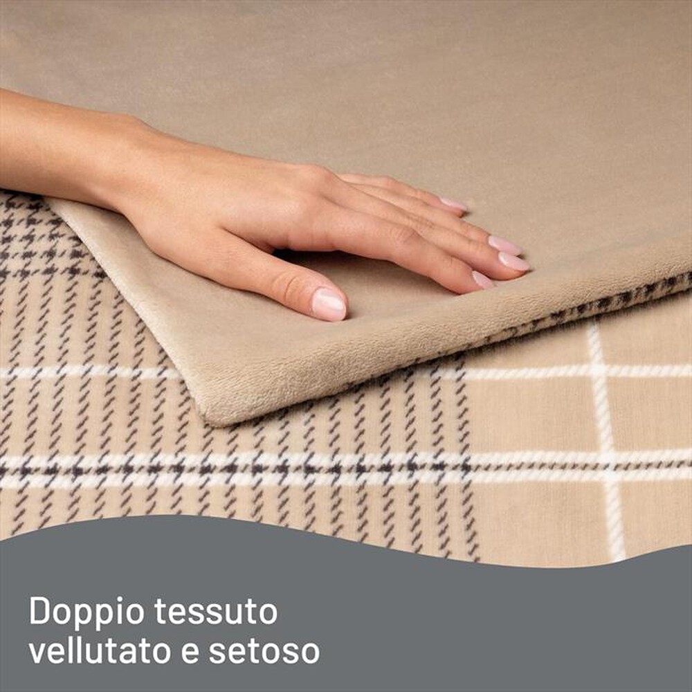 "IMETEC - CALDOPLAID ADAPTO ELEGANCE 180X140 CM-Beige"