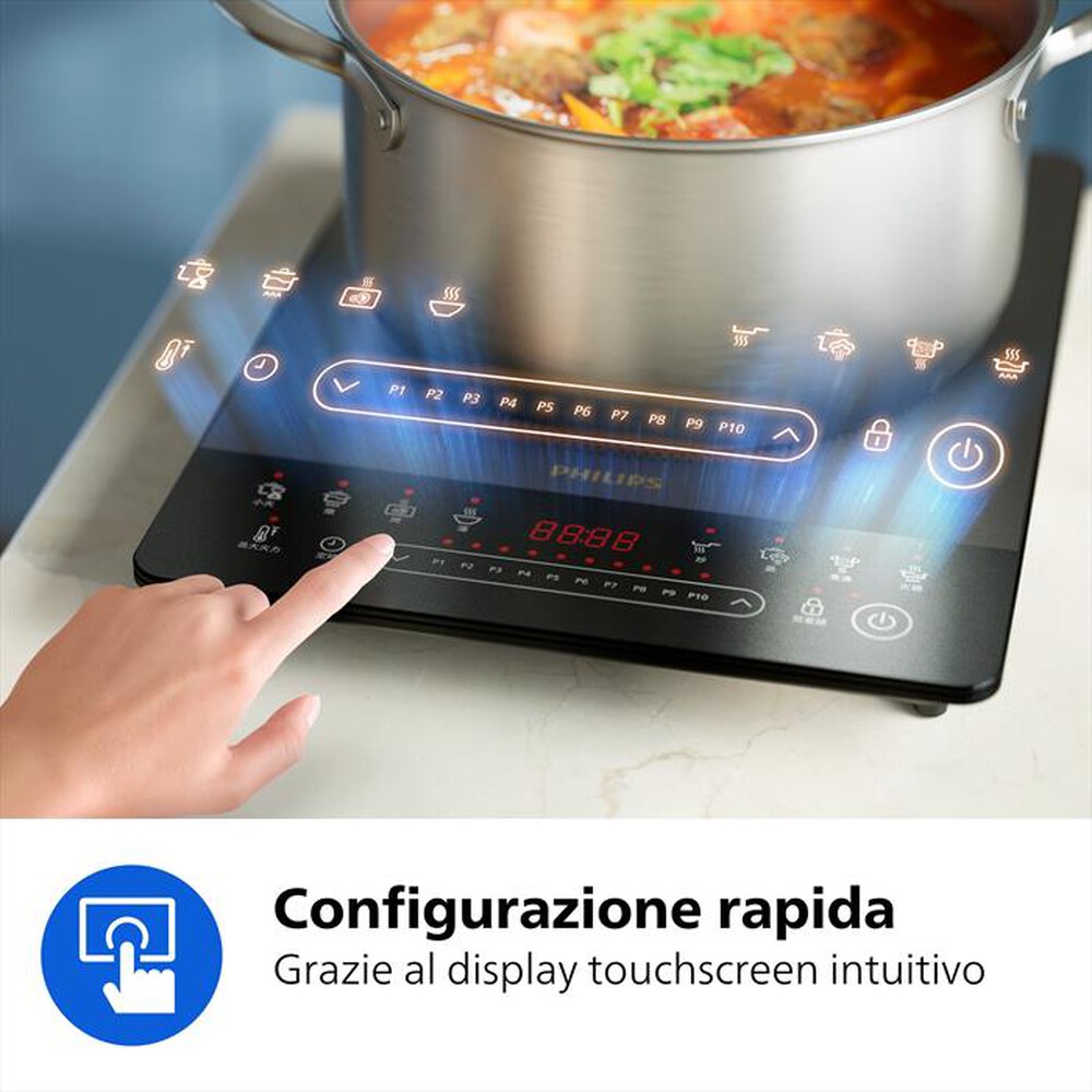 Immagine del prodotto PHILIPS - Piastra a induzione SERIE 5000 HD5850/90-Nero