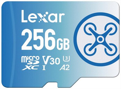 LEXAR - 256GB FLY MICROSDXC-Blue