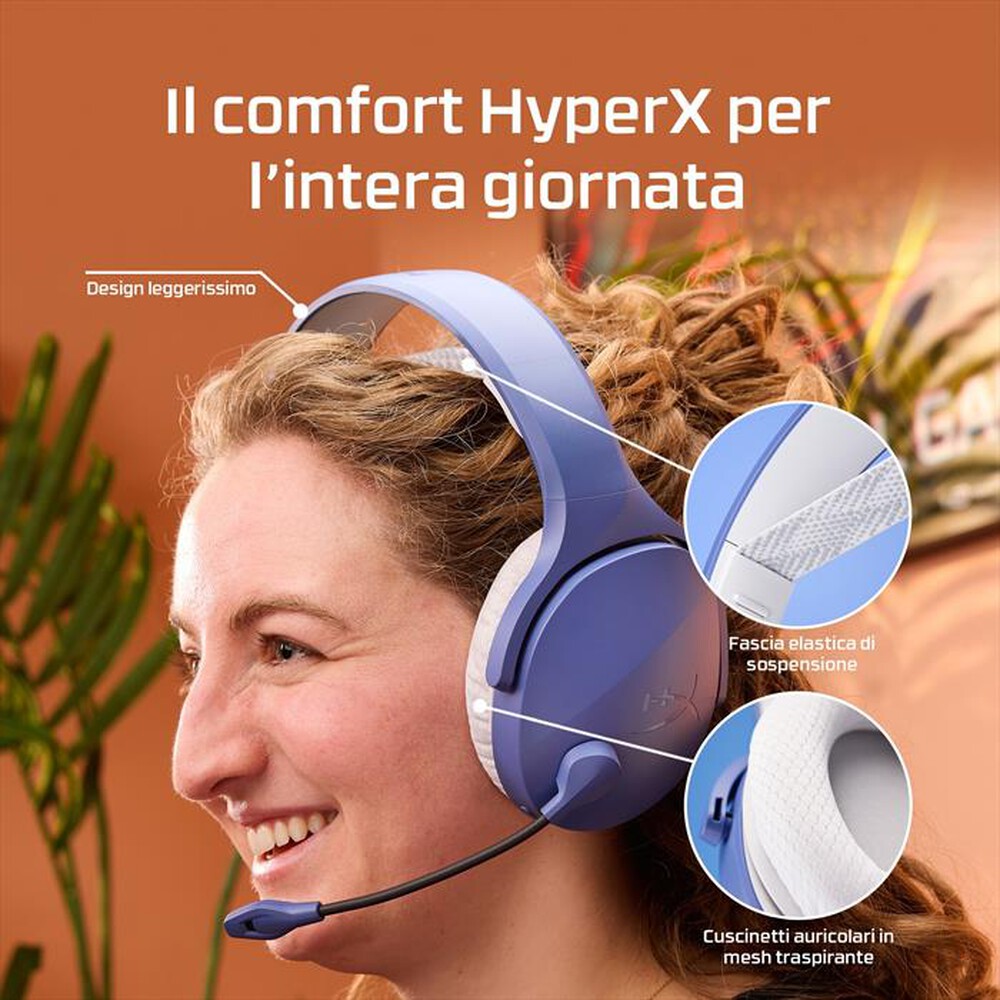Immagine del prodotto HYPERX - Cuffie Gaming CLOUD JET - DUAL WIRELESS-Light Blue