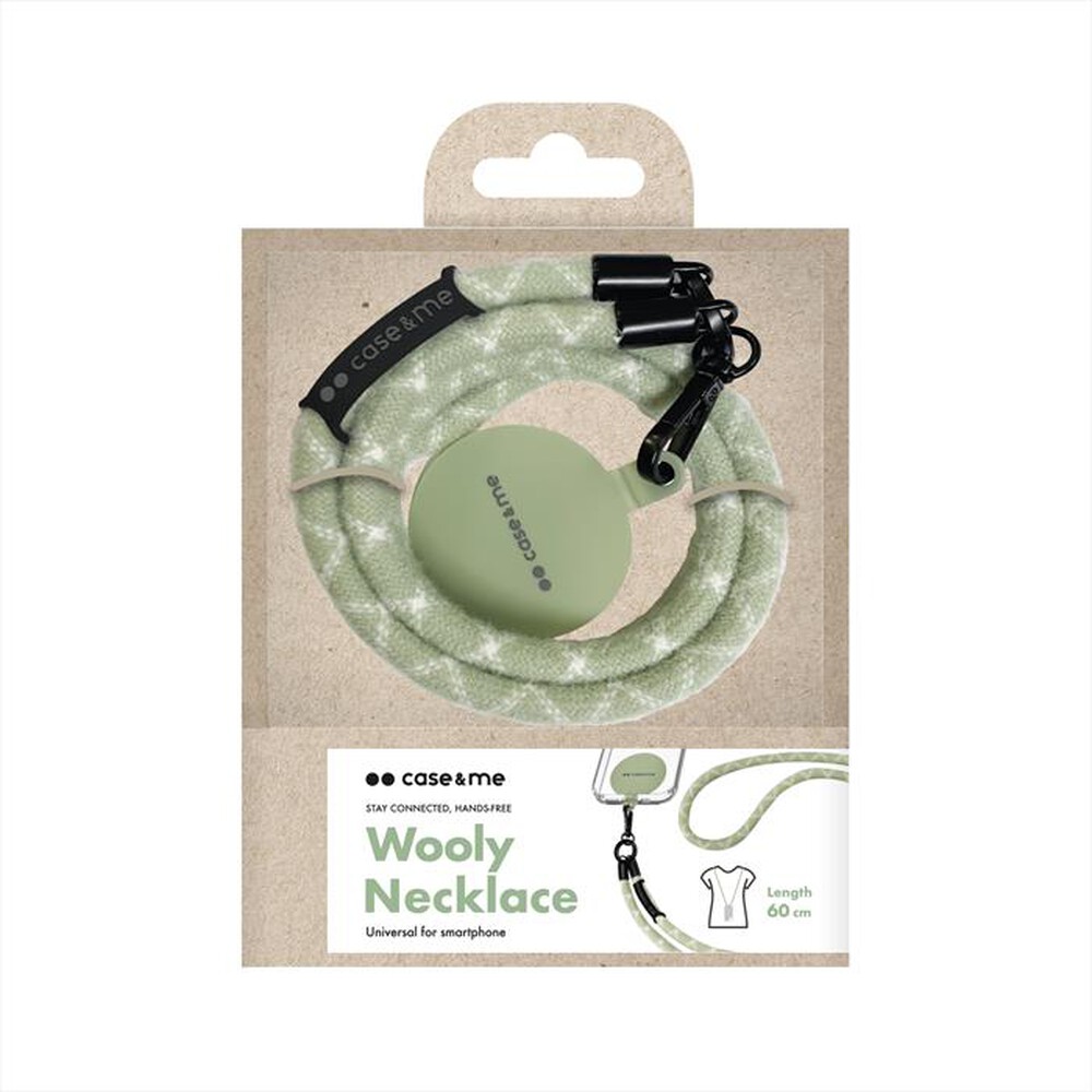 "CASEME - Laccio da collo CMWINTERNECKLACEGN-Verde"