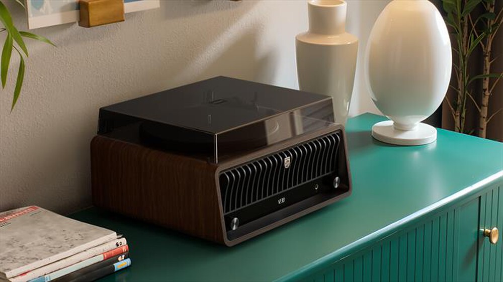 Immagine del prodotto PHILIPS - Giradischi a cinghia 2 velocità Rétro TAV9000D/10-Brown