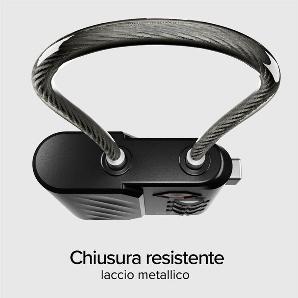 Immagine del prodotto SBS - Lucchetto TSA con localizzatore integrato-Nero