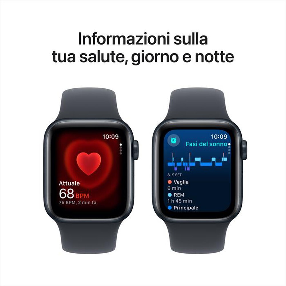 "APPLE - Watch SE GPS 40mm Cassa Alluminio-Midnight Sport Band Midnight S"