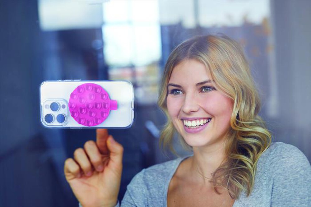 Immagine del prodotto CELLULARLINE - Supporto a doppia ventosa SELFIESUCTIONCUP-Rosa