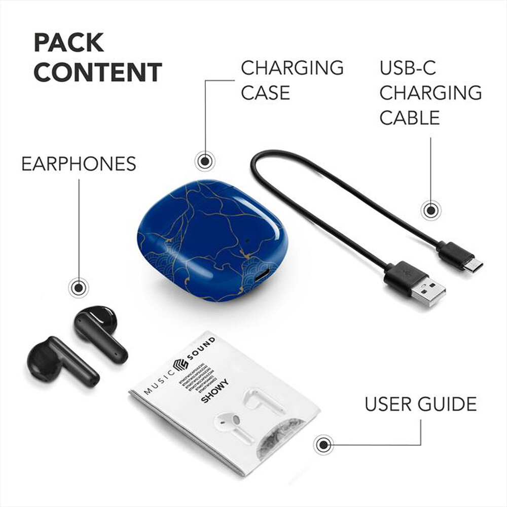 Immagine del prodotto CELLULARLINE - Auricolare bluetooth SHOWY-Blu