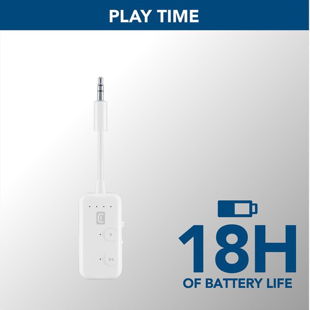 Immagine del prodotto CELLULARLINE - Ricevitori audio bluetooth IN-FLIGHT TRANSMITTER-Bianco