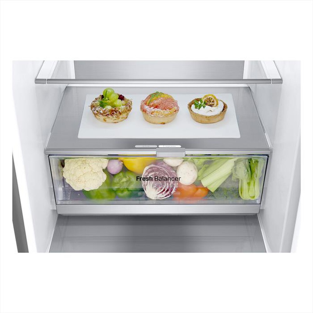 Immagine del prodotto LG - Frigorifero combinato GBV7280BMB Classe B 387L-Stainless steel