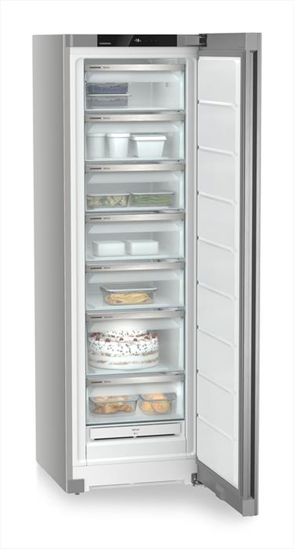 "LIEBHERR - Congelatore verticale FNSFE  5227-20 ClasseE 277lt-SteelFinish / Silver"