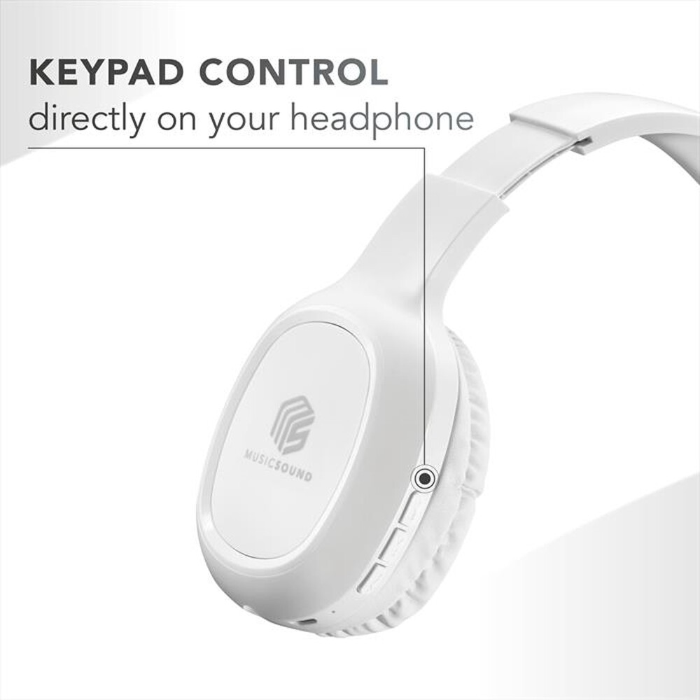 Immagine del prodotto CELLULARLINE - Cuffie BASIC Music Sound CL/0412066-Bianco