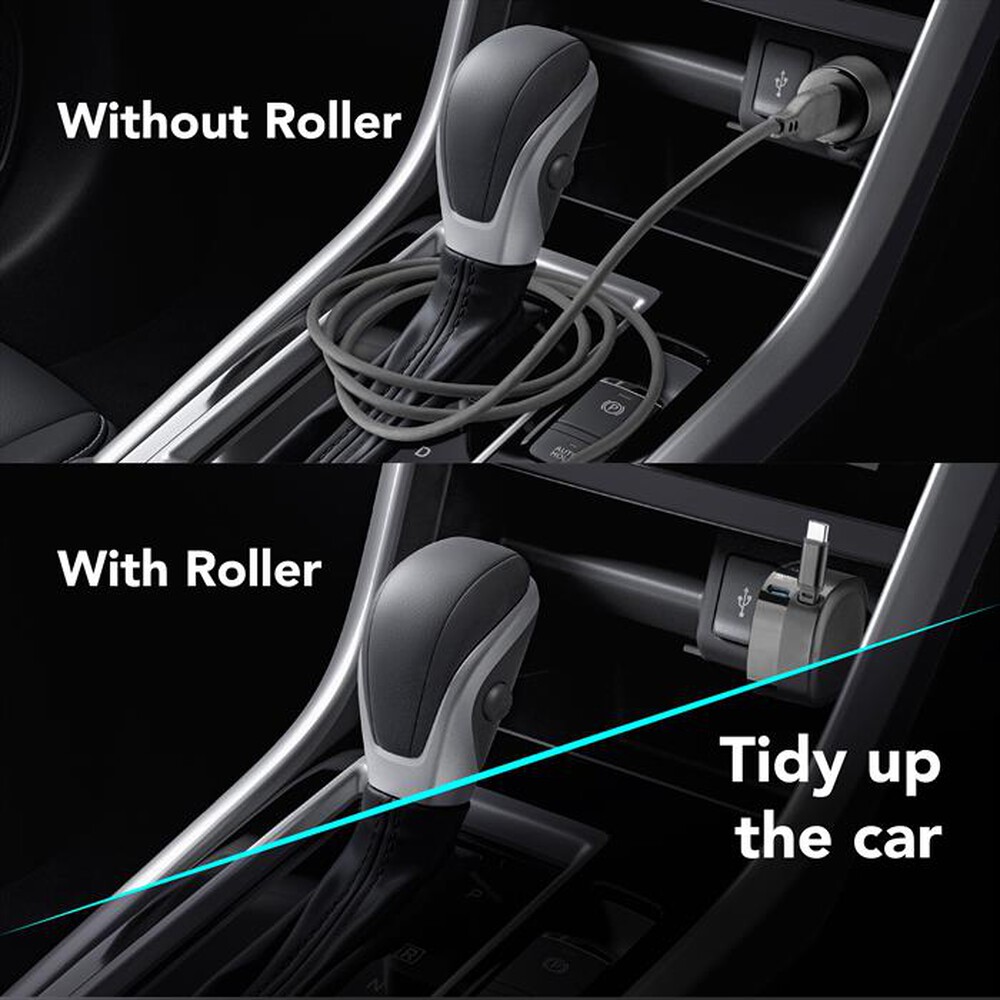 Immagine del prodotto CELLULARLINE - RETRACTABLE CAR CHARGER 65W-Nero