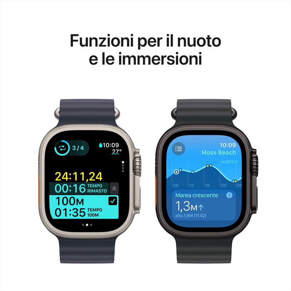 "APPLE - Watch Ultra 2 GPS + Cellular 49mm Titanio-Naturale Alpine Loop Blu - S/M"