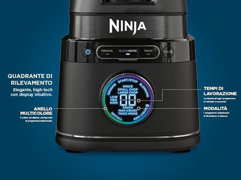 "NINJA - FRULLATORE AD ALTA POTENZA DETECT TB301EU-Nero"