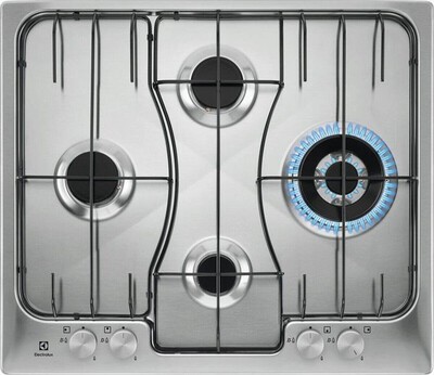 ELECTROLUX - Piano cottura a gas RGG6243LOX 4 fuochi 59,4cm-INOX ANTIMPRONTA