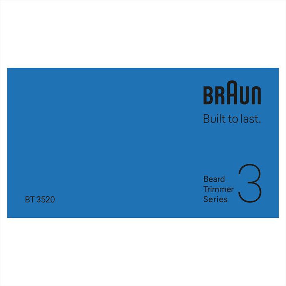 Immagine del prodotto BRAUN - Regolabarba BT 3520-NERO