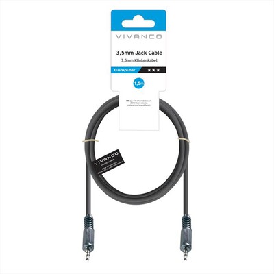 SBS - Audiolead 3,5mm plug - 3,5mm plug 1,5m-Nero