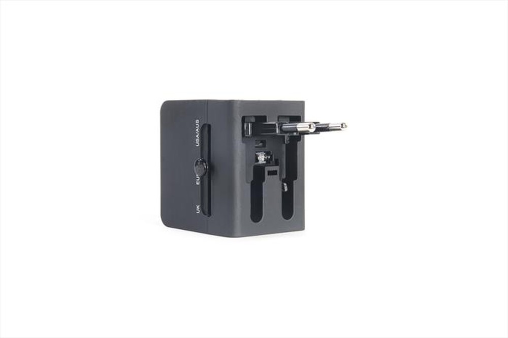 "TUCANO - ALIMENTAZIONE-TRAVEL ADPT.EU/US/AUS/UK 2PORTE USB-Nero"