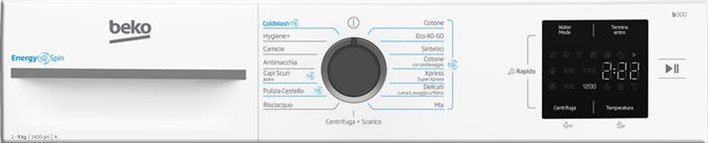 "BEKO - Lavatrice BMWU3941A 9 Kg Classe A-White"
