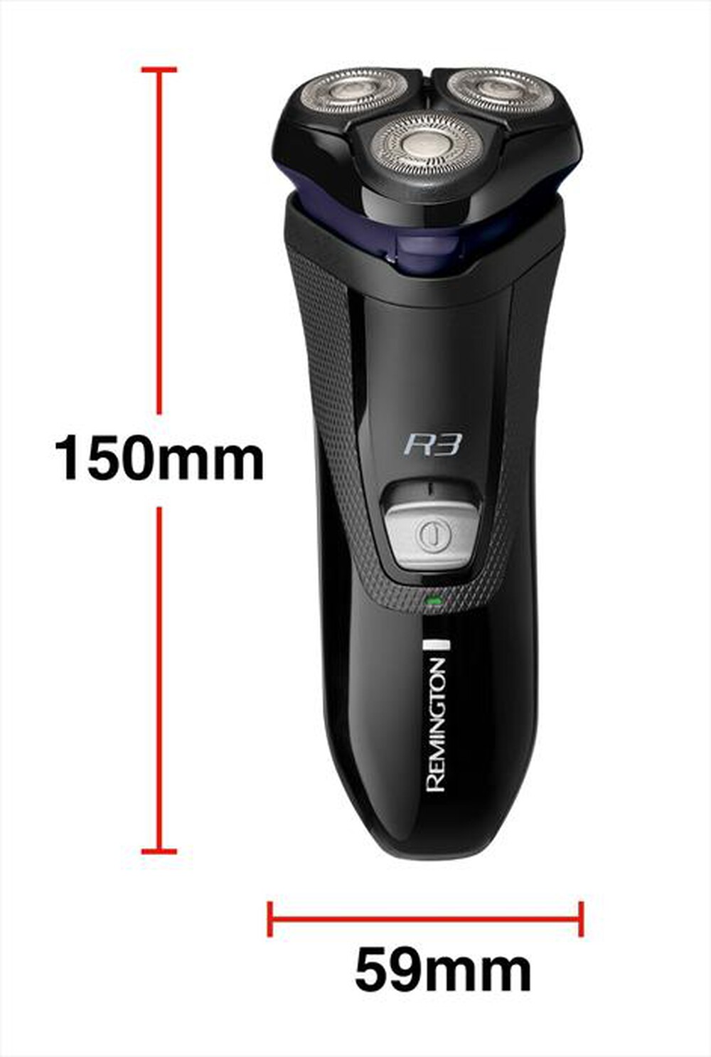 "REMINGTON - Rasoio R3002-NERO/BLU"