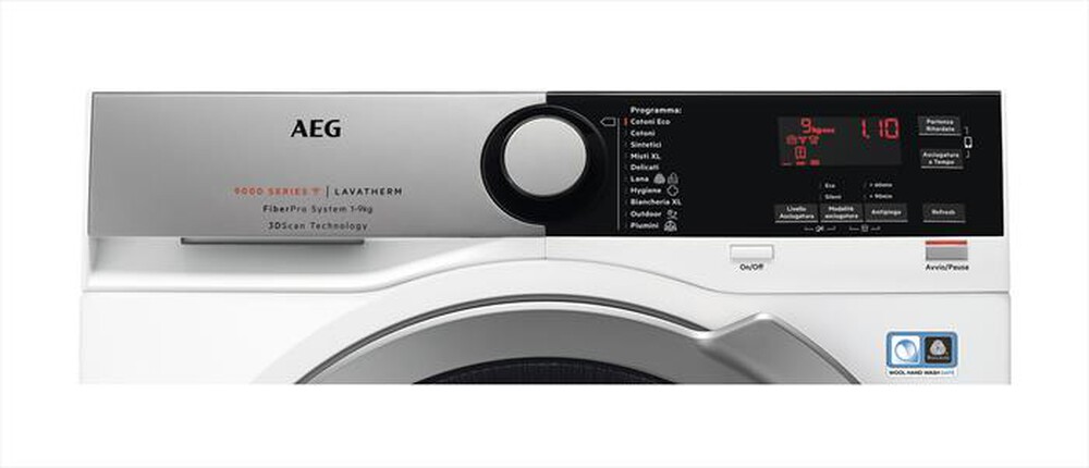 "AEG - Asciugatrice T9DEE95EU - 9 Kg - A+++-Bianco/oblò silver"
